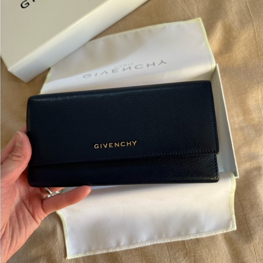 Givenchy Navy Continental Wallet